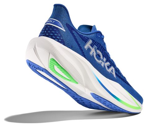 Scarpe da corsa Hoka Mach 7 blu/verde da uomo