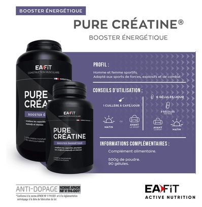 EAFIT Pure Créatine 90 Gélules