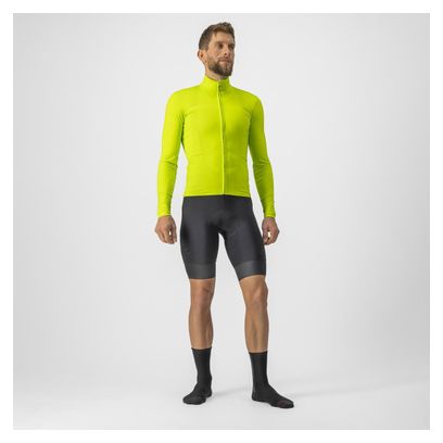 Maillot manches Longues Castelli PRO Thermal Mid Jaune