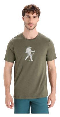 Camiseta de manga corta Icebreaker Tech <p> <strong>Lite II Trail Hiker</strong></p>Verde <p>Merino</p>