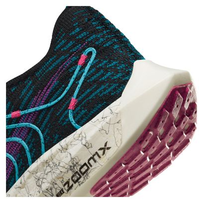 Nike Pegasus Turbo Flyknit Next Nature SE Zapatillas Running Mujer Negro Azul Rosa