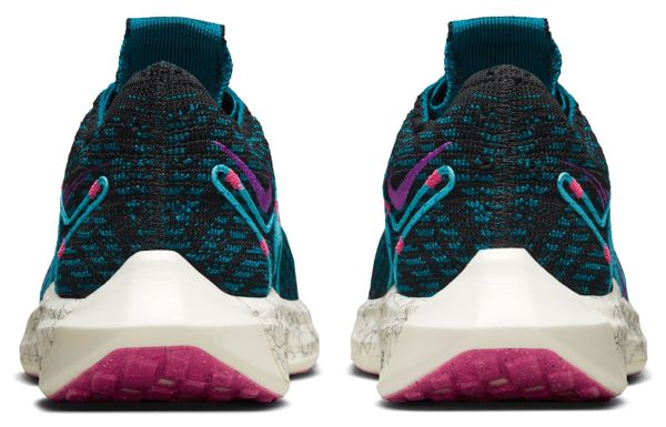 Chaussures de Running Femme Nike Pegasus Turbo Flyknit Next Nature SE Noir Bleu Rose