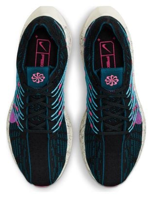 Damen Laufschuhe Nike Pegasus Turbo Flyknit Next Nature SE Schwarz Blau Pink