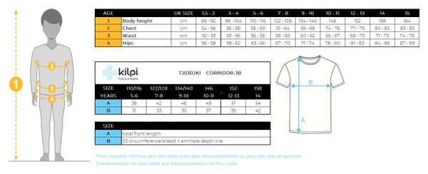 Maillot de cyclisme pour garçon Kilpi CORRIDOR-JB