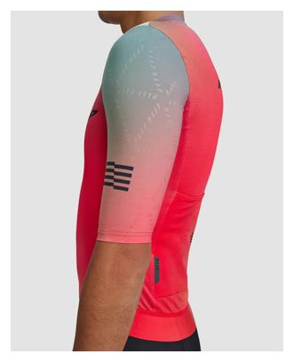 Maillot Manches Courtes Maap Blurred Out Pro Homme Hex 2.0 Red Mix 