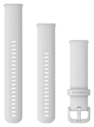 Muñequera de silicona de 20 mm de liberación rápida Garmin Blanca