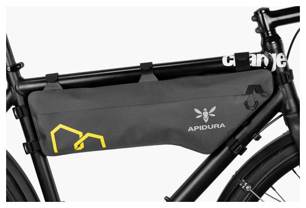 Apidura Expedition Bolsa Compacta para Cuadro 5,3L Gris / Amarillo