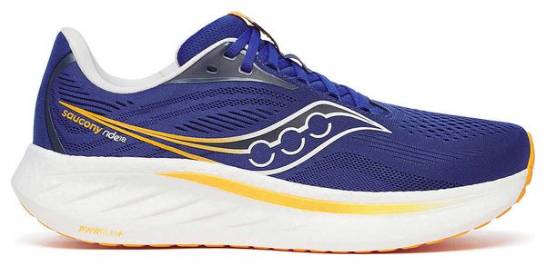 Chaussures Running Saucony Ride 18 Bleu/Orange Homme