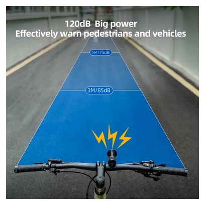 ROCKBROS EH-2 Klaxon de vélo électrique rouge