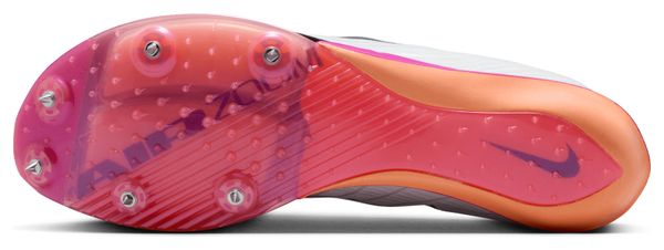 Chaussures d'Athlétisme Nike Maxfly 2 Blanc/Rouge/Violet Unisexe
