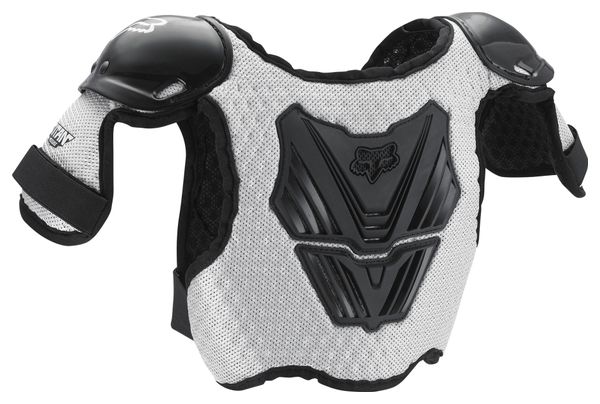 Chaleco de protección infantil Fox Peewee Titan Roost Defle negro / plateado