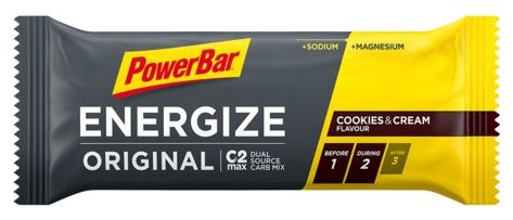 Barre Energétique Powerbar Energize Original C2Max 55gr Cookies & Cream