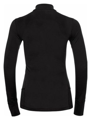 Odlo Merino 200 Women's Long Sleeve 1/2 Zip Jersey Black