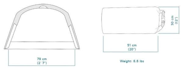 Crua Twin Hybrid-abri compact bivouac - 2 personnes-Vert