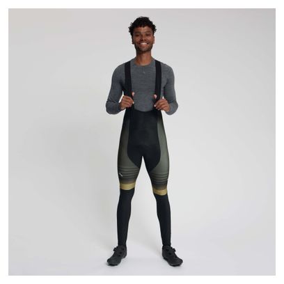Cuissard Long à Bretelles avec Chamois Vélo Rogelli Stryde Homme Vert Kaki