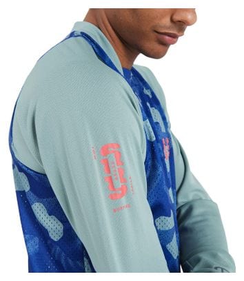 ION Scrub Blue Men's long sleeve MTB shirt