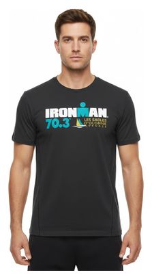 Ironman 70.3 Les Sables D'Olonne Camiseta negra de manga corta para hombre
