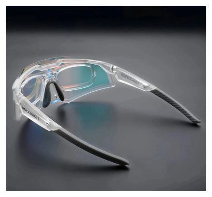 Lunettes de cyclisme photochromiques Rockbros SP291 UV400 - blanches