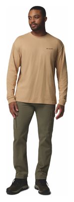 Maglietta Columbia Black Butte Beige a maniche lunghe