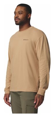 Maglietta Columbia Black Butte Beige a maniche lunghe