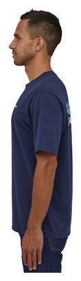 Short Sleeves Tee Shirt Patagonia P-6 Logo Responsibili-Tee Blue Men