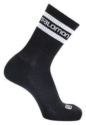 Salomon 365 Crew 2-Pair Socks White / Black Unisex