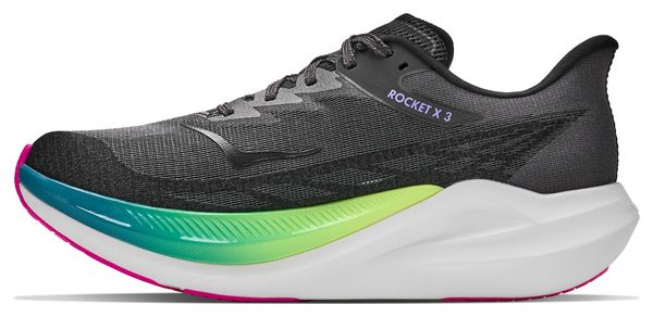 Hoka Rocket X 3 hardloopschoenen, zwart/meerkleurig, unisex