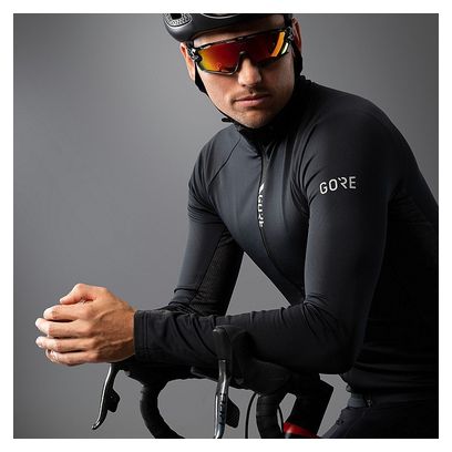 Langarm Jersey GORE Wear C5 Thermo Schwarz / Grau