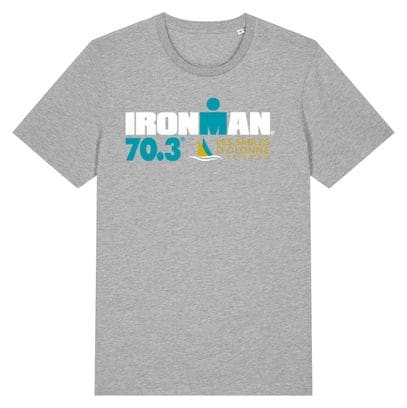 Ironman 70.3 Les Sables D'Olonne Kurzarm T-Shirt Grau Herren