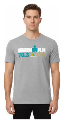 Camiseta gris de manga corta para hombre Ironman 70.3 Les Sables D'Olonne