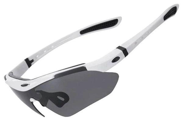 Cycling glasses photochromic UV400 white ROCKBROS