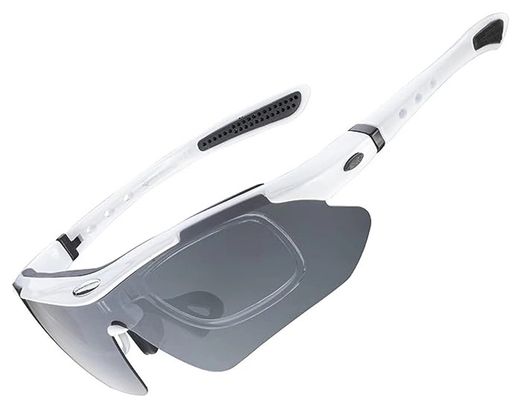 Cycling glasses photochromic UV400 white ROCKBROS