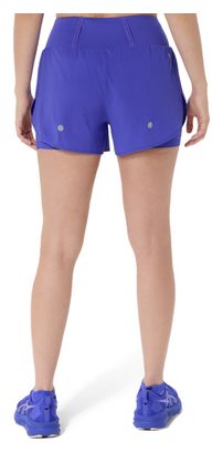 Pantalones cortos 2 en 1 Asics Road 3,5 pulgadas Violeta Mujer