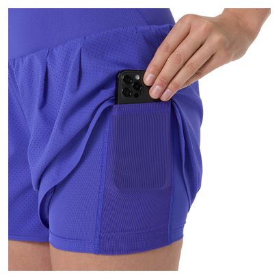 Pantalones cortos 2 en 1 Asics Road 3,5 pulgadas Violeta Mujer