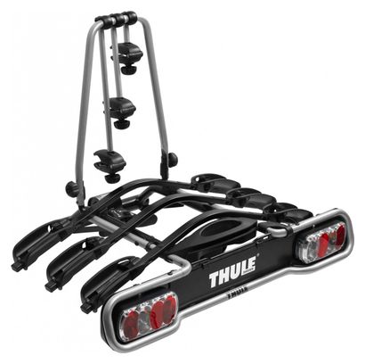 Thule EuroRide Portabiciclette Gancio Traino 13 Pin - 3 Biciclette Nero Argento