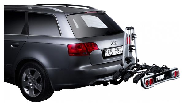 Thule EuroRide Towbar Bike Rack 13 Pin - 3 Bikes Black Silver