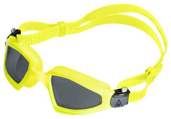 Aquasphere Kayenne Pro Badebrille Gelb - Graue Gläser + Pflegeset