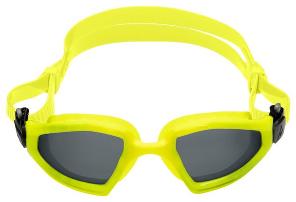 Aquasphere Kayenne Pro Yellow Swim Goggles - Grey Lenses + Care Kit