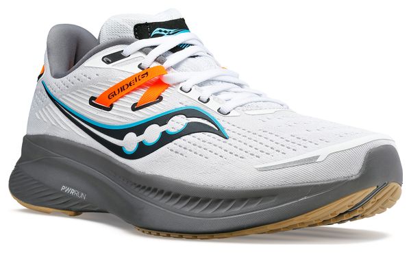 Saucony Guide 16 Running Shoes White Grey