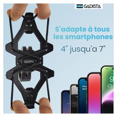 Support telephone velo 7 pouces avec Boîte à Gants Intégrée  Rotation 360°
