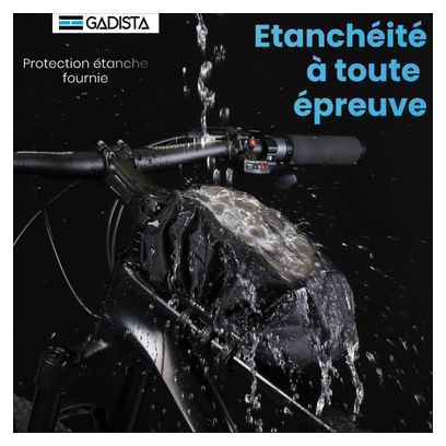 Support telephone velo 7 pouces avec Boîte à Gants Intégrée  Rotation 360°