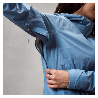 Giacca Endura AllTrack Rout Waterproof blu da donna