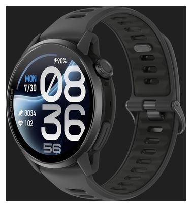 Coros Pace 4 Pro GPS Watch with Black Silicone Strap