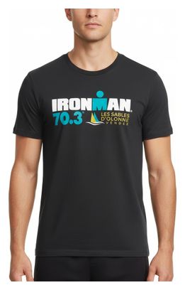 Ironman 70.3 Les Sables D'Olonne Camiseta negra de manga corta para hombre