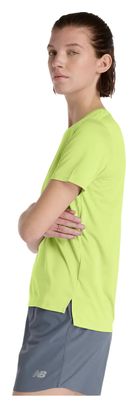 T-Shirt Running New Balance Sport Essential Jaune Femme