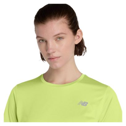 T-Shirt Running New Balance Sport Essential Jaune Femme