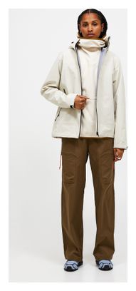 Veste Imperméable Peak Performance Hike Gore-Tex 3L Beige Femme