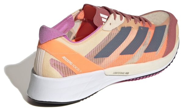 Chaussures Running adidas running adizero Adios 7 Orange Violet Femme