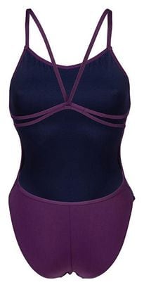 Einteiliger Badeanzug für Frauen Arena Lace Back Solid Violet