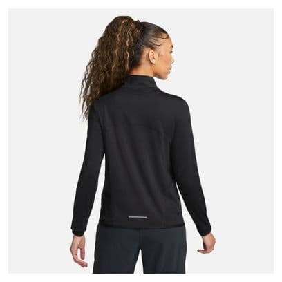 Camiseta <strong>Nike Dri-Fit Swift Element UV 1/2 Zip</strong> Negro para mujer